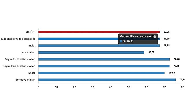 Tüik: Yurt Dışı Üretici Fiyat Endeksi (YD-ÜFE) yıllık %67,25 arttı, aylık %4,70 arttı- Haber Şafak