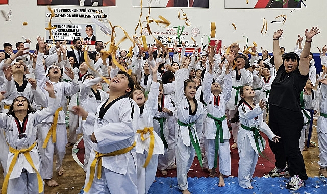 Gölcük Belediyespor bünyesindeki Taekwondo branşında 420 sporcu, kuşak atlama sevinci yaşadı- Haber Şafak
