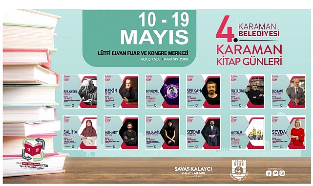 Karaman Belediyesi'nin geleneksel hale getirdiği Kitap Günleri, 10-19 Mayıs tarihlerinde yapılacak- Haber Şafak