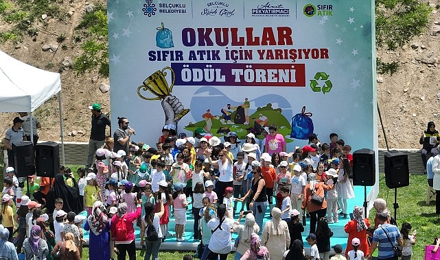 Selçuklu Belediyesi'nin toplumda sıfır atık bilinci oluşması adına düzenlediği “Okullar Arası Sıfır Atık Yarışması"nın ödül töreni gerçekleşti- Haber Şafak