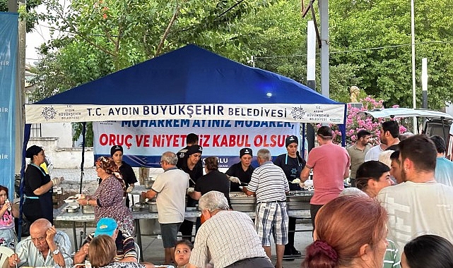 Aydın Büyükşehir Belediyesi her yıl düzenlediği muharrem ayı iftar programlarına bu yıl da devam ediyor- Haber Şafak