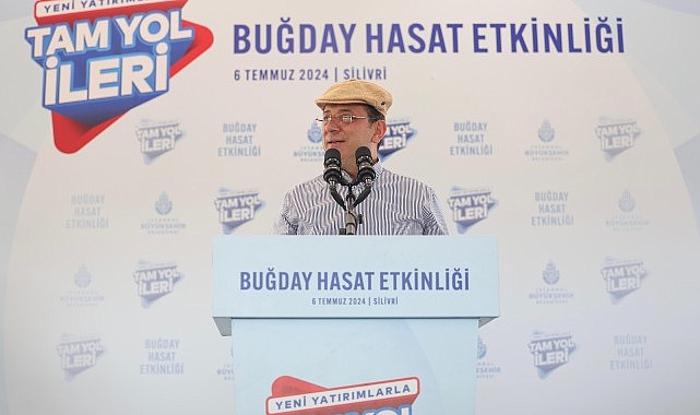 Ekrem İmamoğlu, İstanbul’un iklim ve toprak şartlarına uyumlu yerli buğdayların deneme hasadını, Silivrili çiftçi Ercan Tarladaçalışır ile birlikte yaptı- Haber Şafak