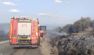 İzmir İtfaiyesi Dikili’de orman yangınına müdahale ediyor- Haber Şafak