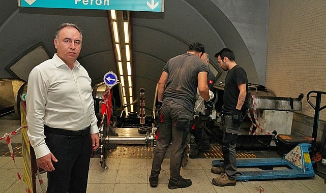 Metronun yürüyen merdivenlerinde geniş kapsamlı bakım çalışması- Haber Şafak