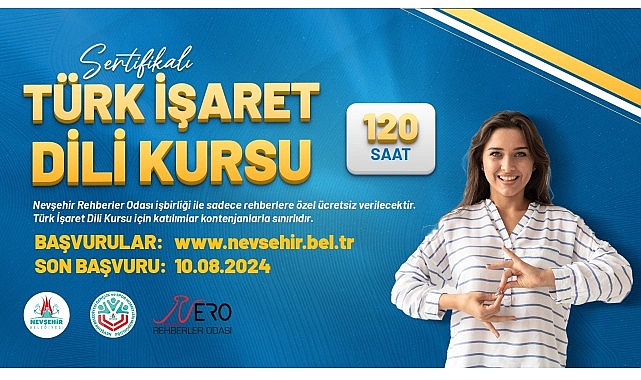 Nevşehir Belediyesi Kapadokya Eğitim Merkezi (KAPEM)’nde, turist rehberlerine yönelik olarak ‘Türk İşaret Dili Kursu’ açılacak- Haber Şafak