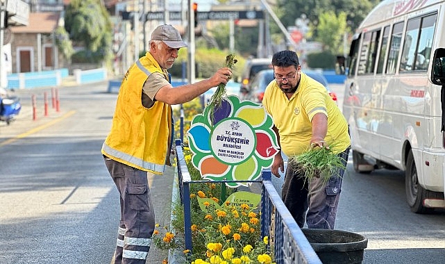 Aydın Büyükşehir Belediyesi kent genelinde temizlik ve bakım çalışmalarına hız kesmeden devam ediyor.- Haber Şafak