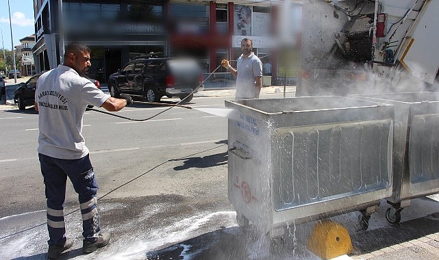 Çöp Konteynerlerine Dezenfeksiyon- Haber Şafak