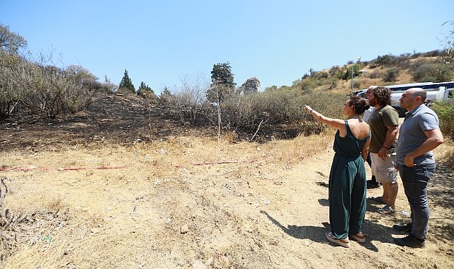 Efes Alt Kapı yangını sonrası Filiz Başkan’dan izmarit uyarısı!- Haber Şafak