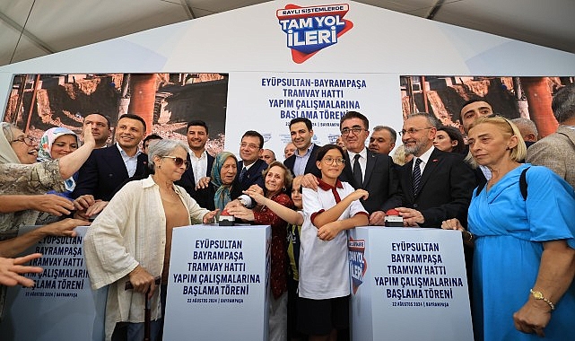 Ekrem İmamoğlu Eyüpsultan-Bayrampaşa Tramvay Hattı’nın Yapımına Öz Kaynak Kullanımıyla Başlandı- Haber Şafak
