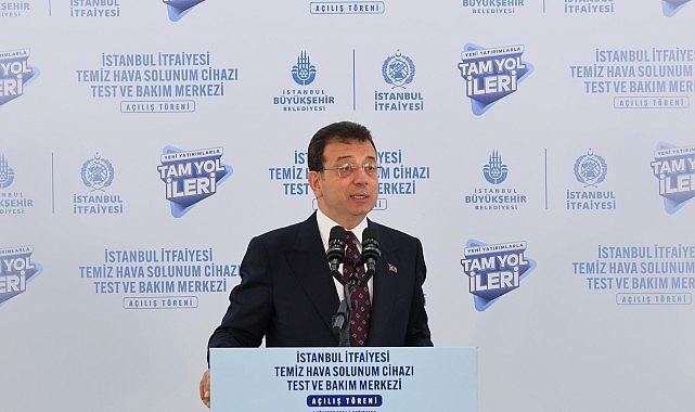 Ekrem İmamoğlu, İstanbul İtfaiyesi’ni dışa bağımlı olmaktan kurtaracak ‘Temiz Hava Solunum Cihazı Test ve Bakım Merkezi’ açılışında konuştu- Haber Şafak