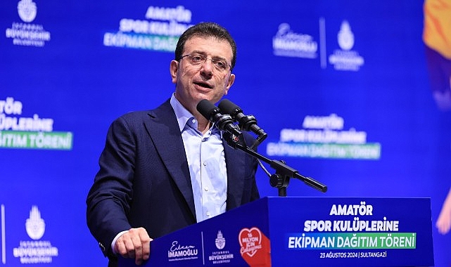 İBB Başkanı Ekrem İmamoğlu, 20 branşta faaliyet gösteren, toplam 1350 amatör spor kulübüne, 61 milyon TL değerinde ekipman dağıtımını başlattı- Haber Şafak
