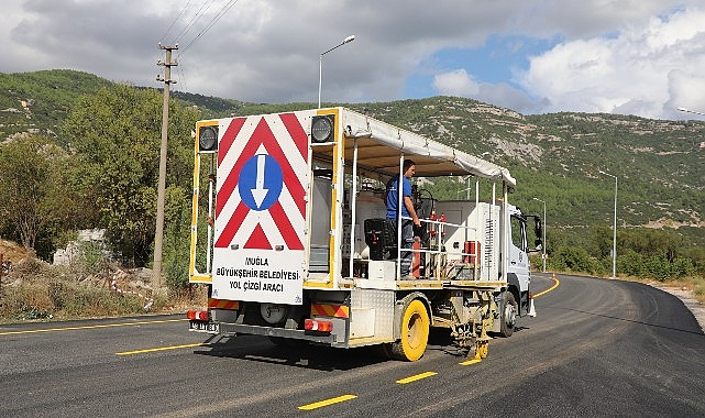 Muğla Büyükşehir Ekipleri 10 bin 109 km Çizgi Çalışması Yaptı- Haber Şafak