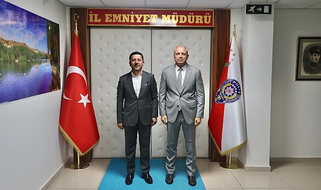 Nevşehir Belediye Başkanı Rasim Arı, Nevşehir İl Emniyet Müdürü Ali Loğoğlu’nu ziyaret etti.- Haber Şafak