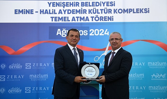 Yenişehir Belediyesi kütüphane ve taziyeevinden oluşan kompleksin temelini attı- Haber Şafak