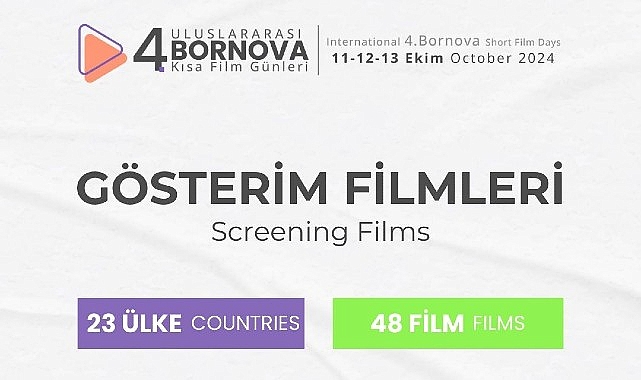 4. Uluslararası Bornova Kısa Film Günleri’nde geri sayım başladı- Haber Şafak