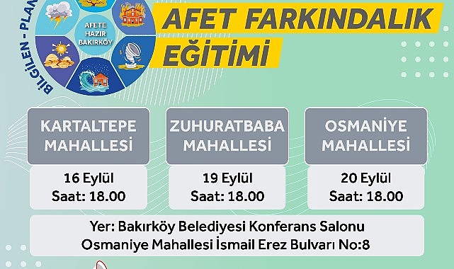 Bakırköy Belediyesi’nden Afet Farkındalık Eğitimi- Haber Şafak
