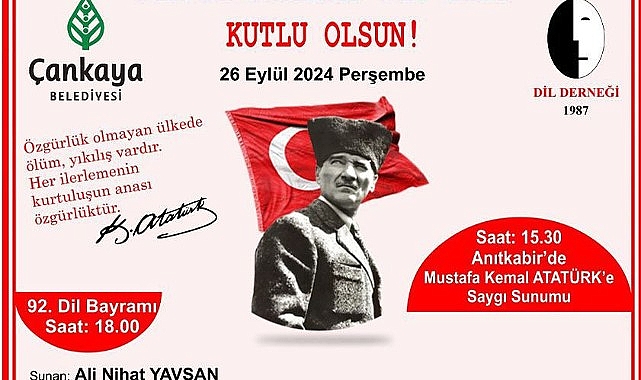Dil Devrimi Çankaya’da kutlanıyor.- Haber Şafak
