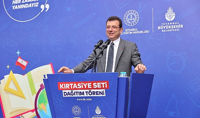 Ekrem İmamoğlu, Bayrampaşa’da kırtasiye seti dağıtım törenine katıldı- Haber Şafak