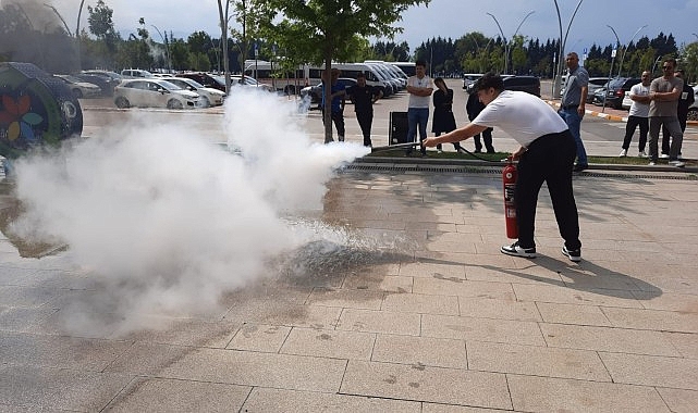 İtfaiyeden kongre merkezi personeline eğitim- Haber Şafak