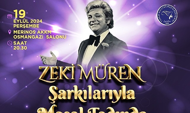 Osmangazi Belediyesi, Türkiye’nin Sanat Güneşi Zeki Müren için anma gecesi düzenliyor. – Haber Şafak