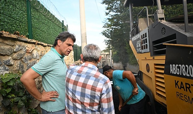 Kartepe pırıl pırıl asfalta kavuşuyor.- Haber Şafak