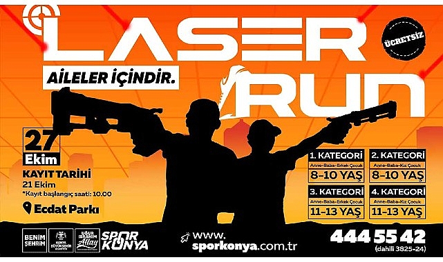 Konya Büyükşehir’den Aileler İçin ‘Laser Run’ Yarışması- Haber Şafak