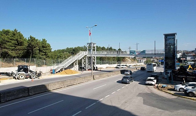 Sezai Karakoç üstgeçidinin asansör kuleleri tamam- Haber Şafak