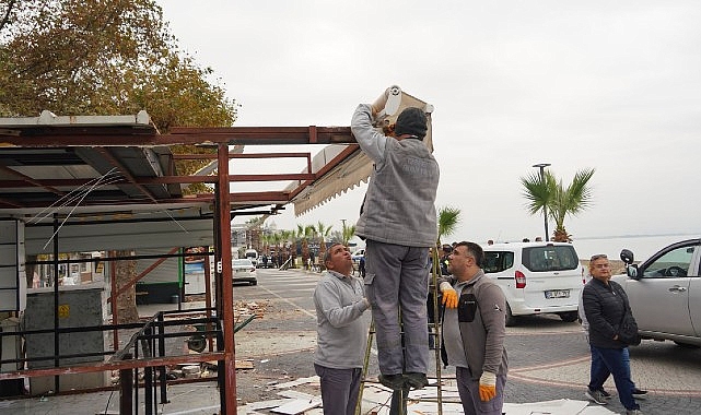 Akçay kordonda çevre düzenlemeleri- Haber Şafak