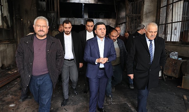 Başkan Arı’dan işyeri yanan esnafa ‘geçmiş olsun’ ziyareti- Haber Şafak