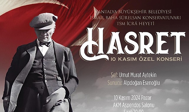 Büyükşehir’den Atatürk’ü anma konseri- Haber Şafak