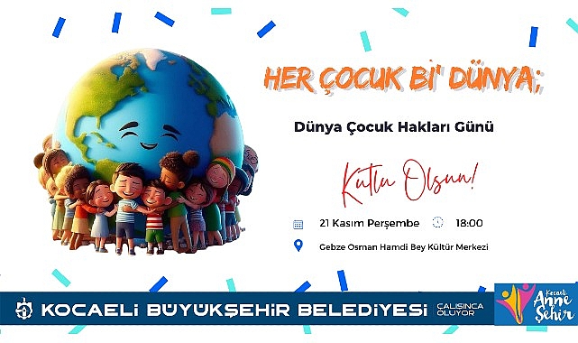 Kocaeli’de “Dünya Çocuk Hakları Günü” kutlanacak- Haber Şafak