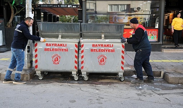 Bayraklı’da çöp konteynerleri yenileniyor- Haber Şafak