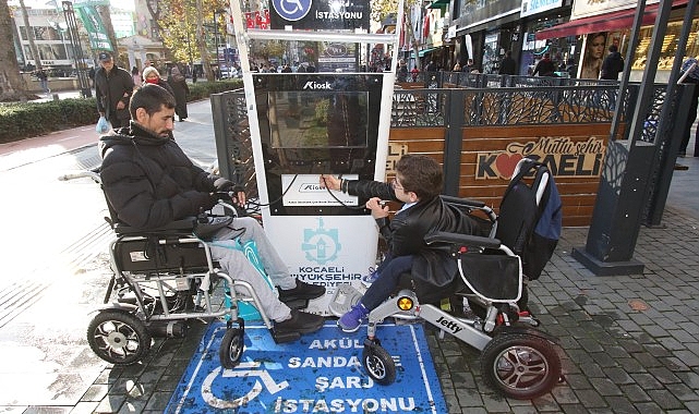 Engelsiz Kocaeli’nde akülü şarj istasyonları pırıl pırıl- Haber Şafak