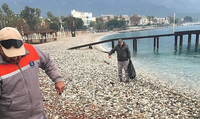 Kemer’de mıntıka temizliği- Haber Şafak
