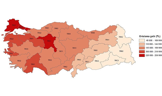 Tüik:  En yüksek gelir grubunun toplam gelirden aldığı pay %48,1 oldu- Haber Şafak