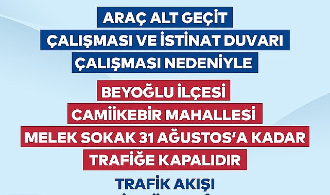 Beyoğlu’nda yol ve çevre düzenlemesi başlıyor- Haber Şafak