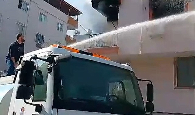 Parkta rutin sulama yangın söndürme operasyonuna dönüştü- Haber Şafak