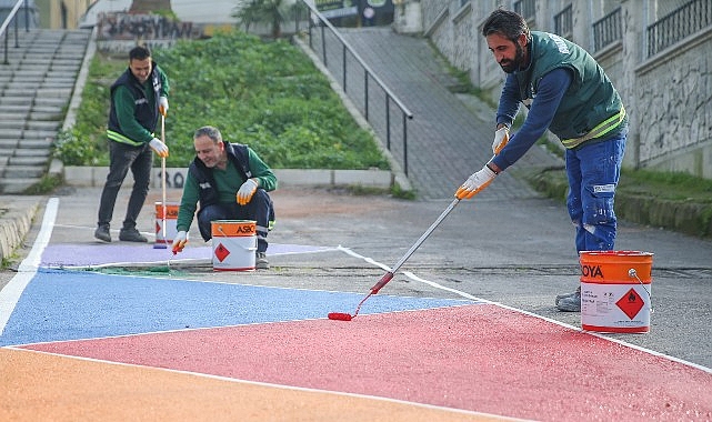 Konak’ın okul yollarına yaya güvenliği için renkli dokunuş- Haber Şafak