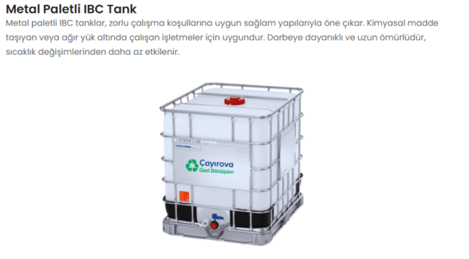 IBC Tank Nedir? Sanayi ve Tarımın Vazgeçilmez Taşıma Çözümü