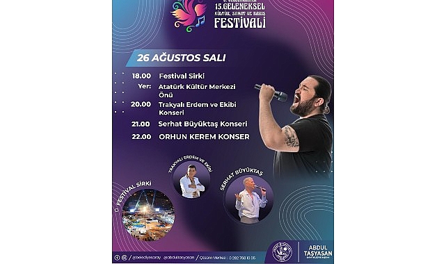Saray’da 8. Uluslararası Kültür ve Barış Festivali Heyecanı