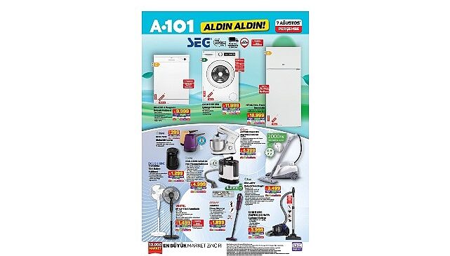 A101’den Elektrikli Araç ve Teknoloji Fırsatları 7 Ağustos’ta Başlıyor