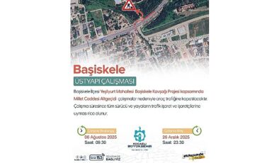 Başiskele’de Kasap Durağı Altgeçidi Trafiğe Kapatıldı