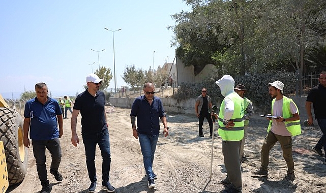 Söke’de Altyapı ve Kaldırım Çalışmaları Hız Kesmiyor