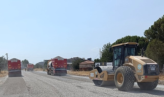 Manisa’da 13 Bin Ton Asfalt ve 55 Kilometre Yol Çalışması