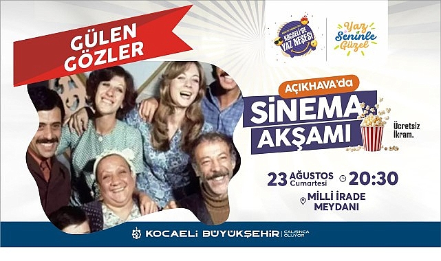 Kocaeli’de Açık Hava Konser ve Sinema Keyfi Başlıyor