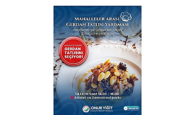 Balçova’da Unutulmuş Lezzet Gerdan Tatlısı ile Mahalleler Arası Tatlı Rekabeti Başlıyor!- Haber Şafak