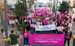 Menemenli kadınlardan pembe yürüyüş!- Haber Şafak