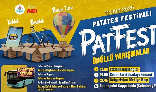Patatesin Kalbi Nevşehir’de Patates Festivali- Haber Şafak