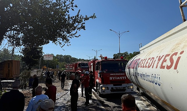 Tekirova’da korkutan yangın- Haber Şafak