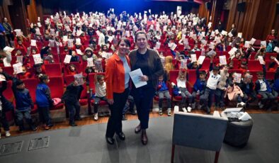 Hikâyelerin izinde bir buluşma:  Burcu Ural Kopan,  Bursa’da çocuklarla bir araya geldi!